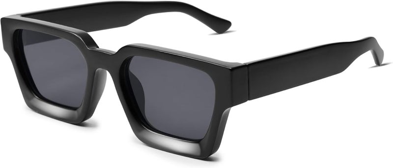 VANLINKER Thick Square Sunglasses for Men Women Retro Chunky Rectangle Shades UV400 Protection VL9731 - Image 1